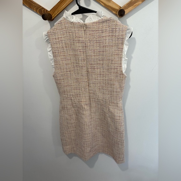 NWOT- SANDRO PARIS - MORGAN RUFFLED TWEED MINI DRESS - Picture 8 of 10